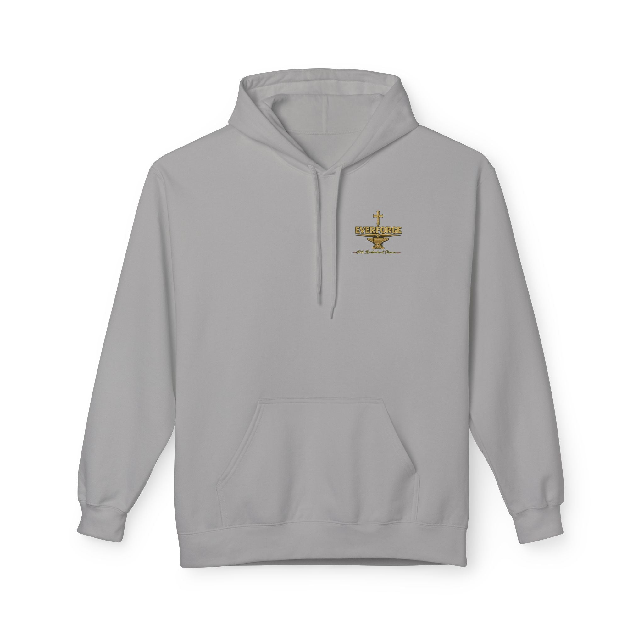 Christian Cross Hoodie — “Act Like Men. Be Strong.” 1 Corinthians 16:13 Religious Pullover