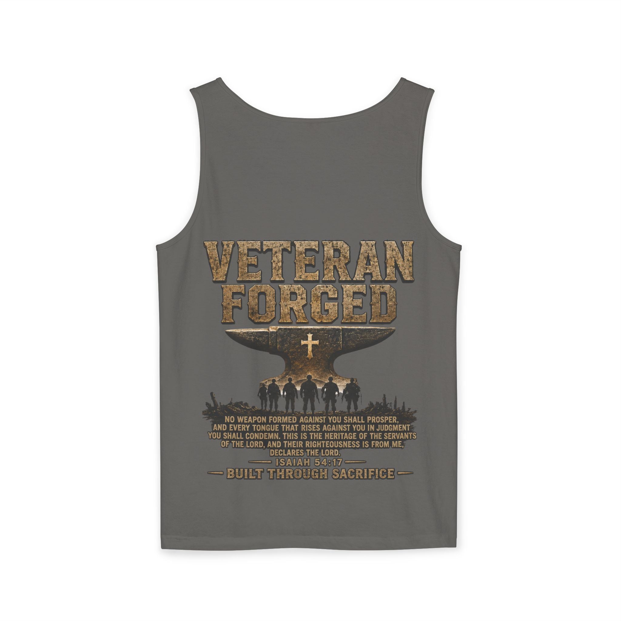 Veteran Forged Tank Top – Military Tribute Graphic Tank