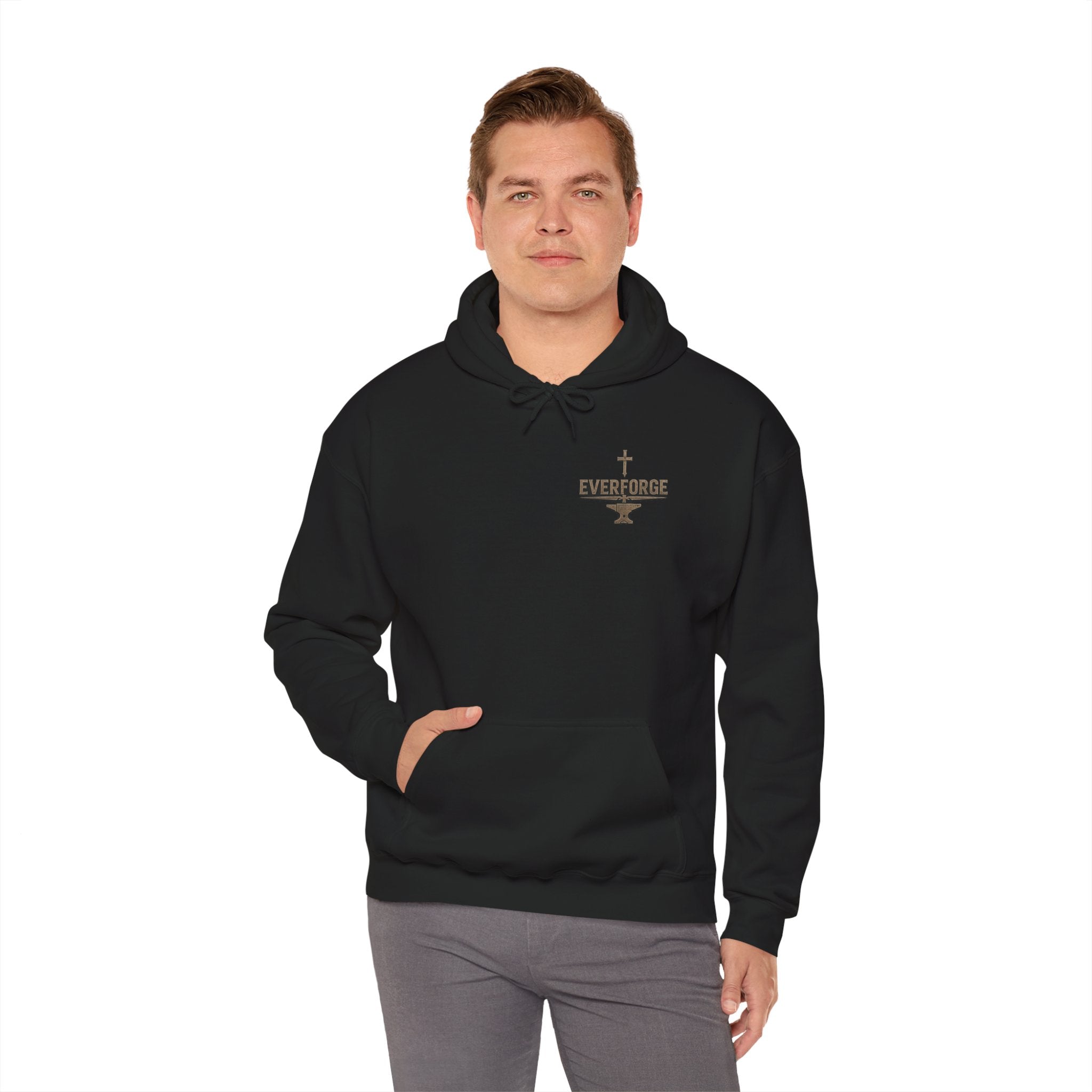 Christian Hoodie – "The Lord Is My Strength" Psalm 27:1 Pullover
