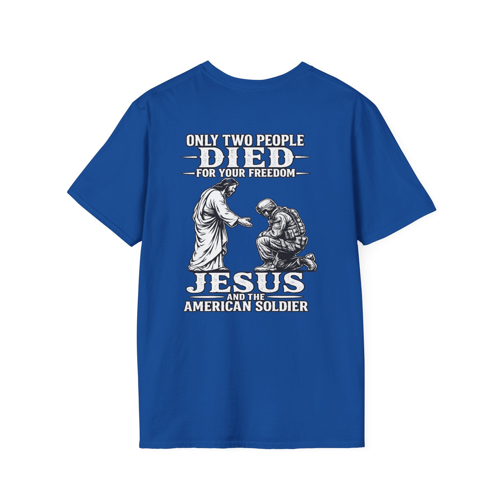 Jesus and the American Soldier T-Shirt — Patriot Faith Graphic Tee
