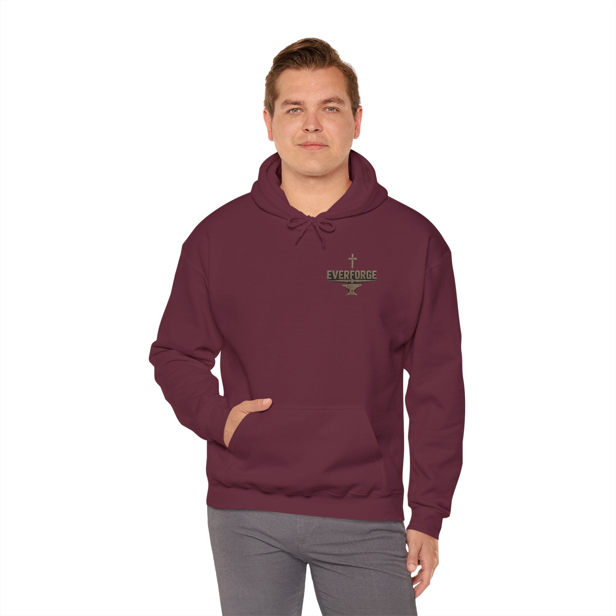 Christian Hoodie – "The Lord Is My Strength" Psalm 27:1 Pullover