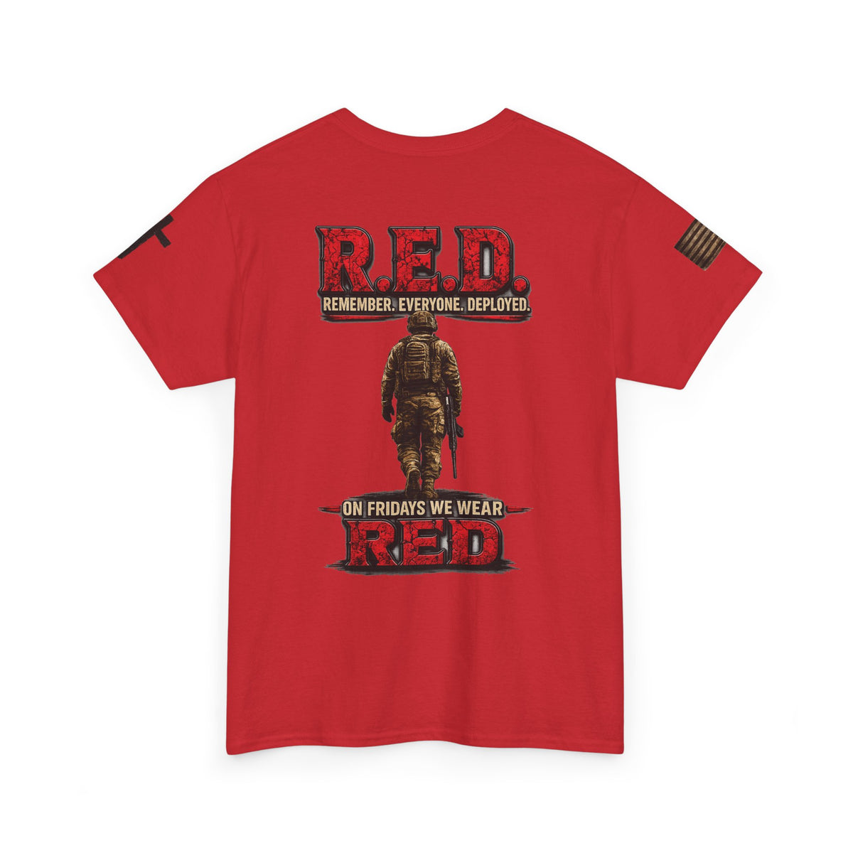 T-Shirt — 'On Fridays We Wear Red' Veteran/Patriot Graphic Tee