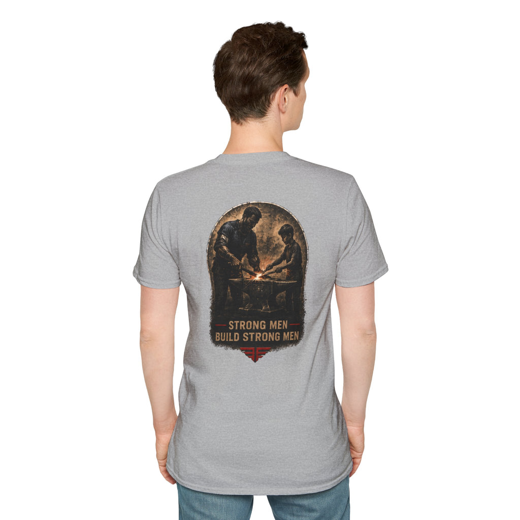 Iron Sharpens Iron T‑Shirt — Proverbs 27:17 Inspirational Christian Tee