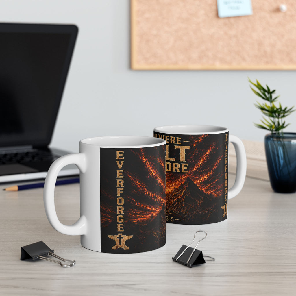 Built For More Christian Coffee Mug — "You Were Built For More" Romans 5:3-5 Inspirational Ceramic Mug