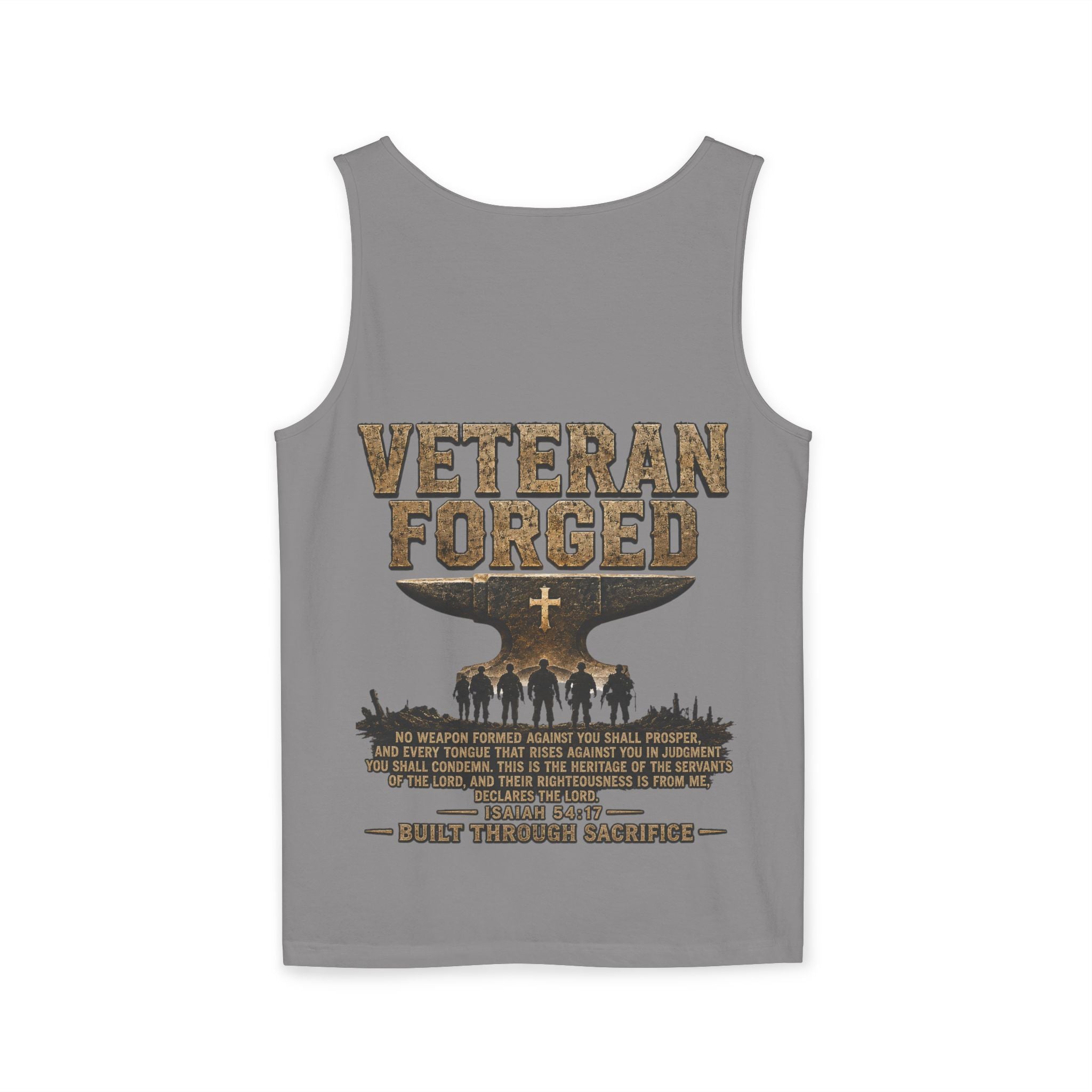 Veteran Forged Tank Top – Military Tribute Graphic Tank