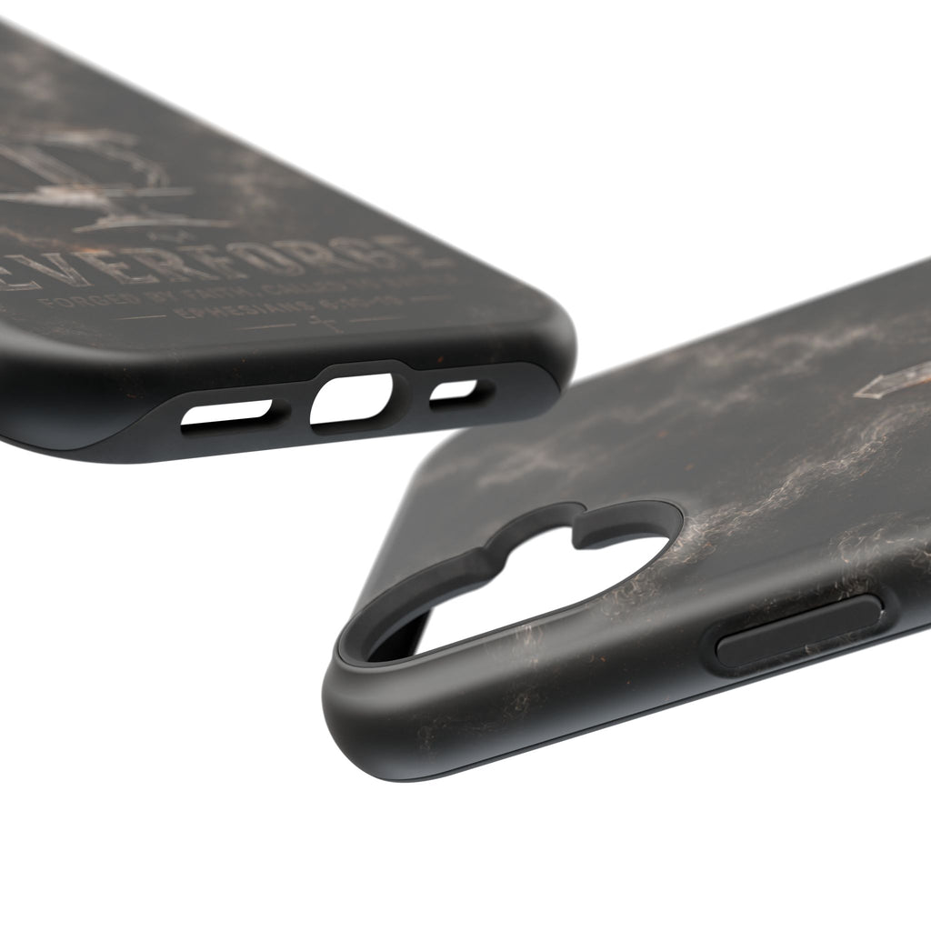 Everforge Faith-Based Magnetic Impact-Resistant Phone Case — "Forged by Faith, Called to Battle" (Ephesians 6:10-19)