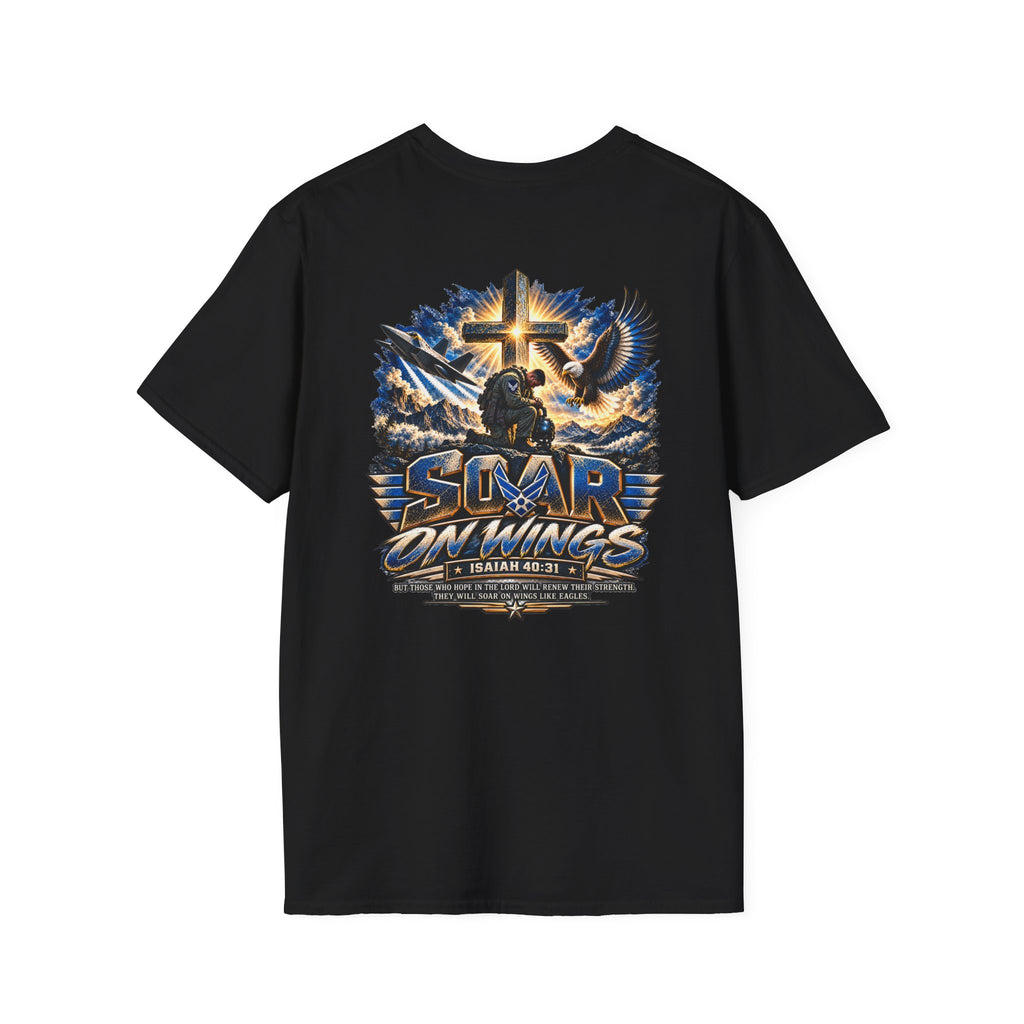 Air Force Wings of Freedom & Savior Graphic T-Shirt