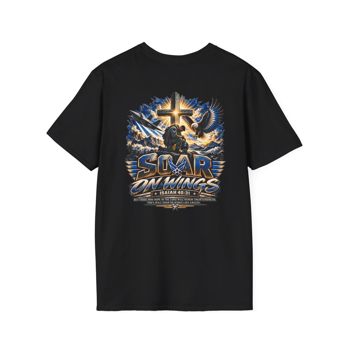 Air Force Wings of Freedom & Savior Graphic T-Shirt