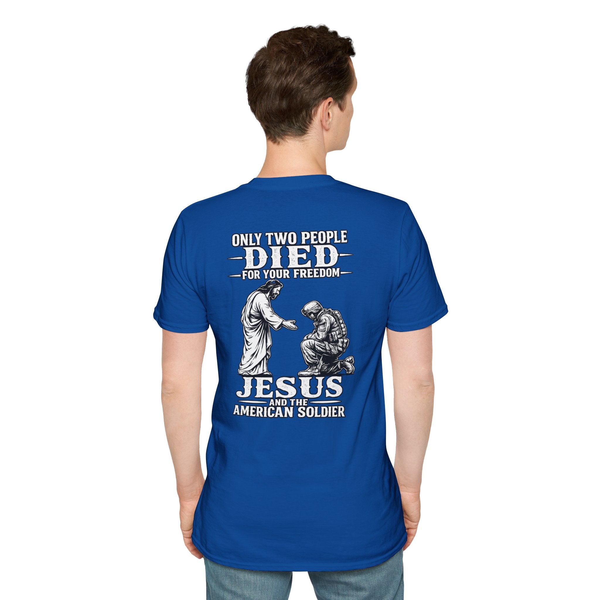 Jesus and the American Soldier T-Shirt — Patriot Faith Graphic Tee