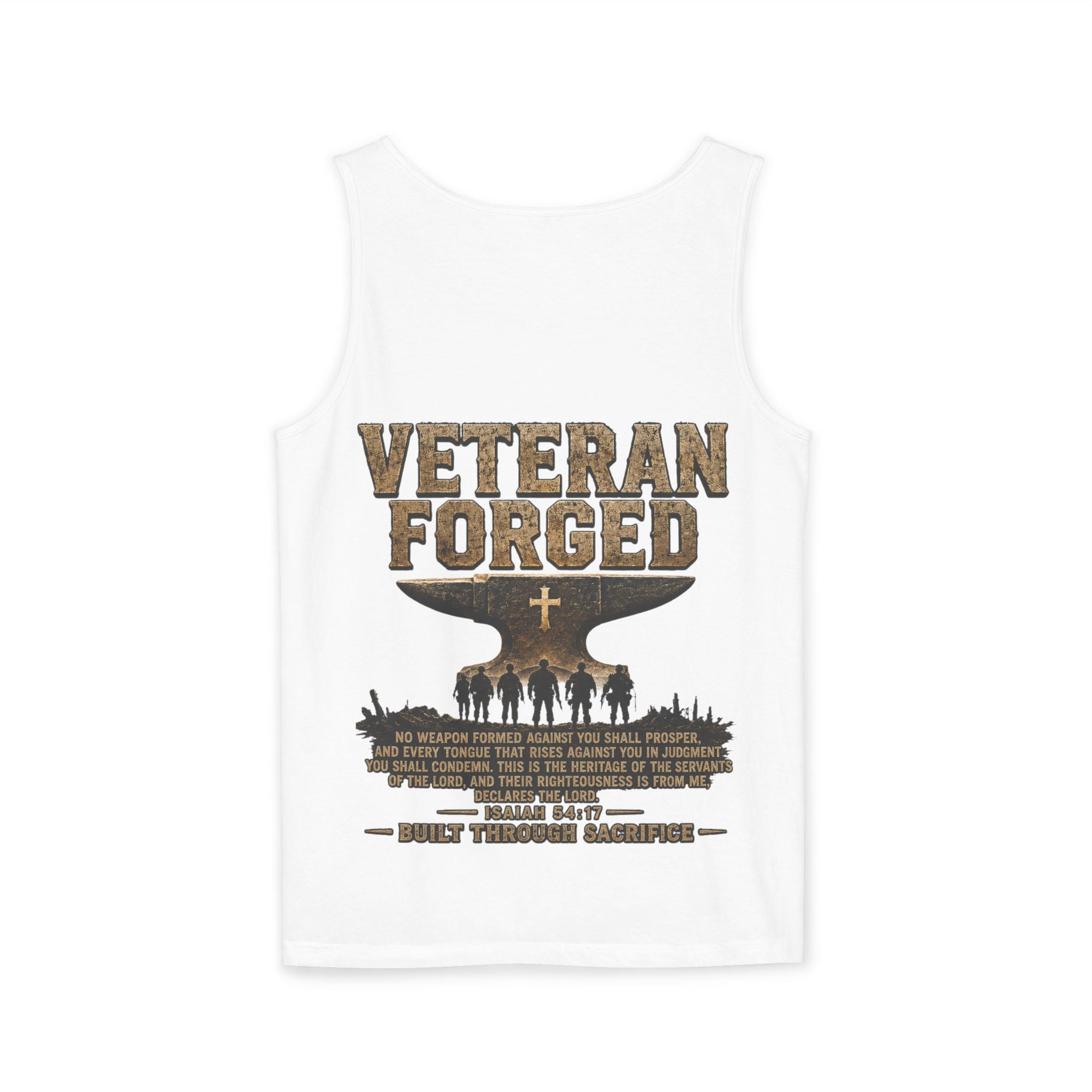Veteran Forged Tank Top – Military Tribute Graphic Tank
