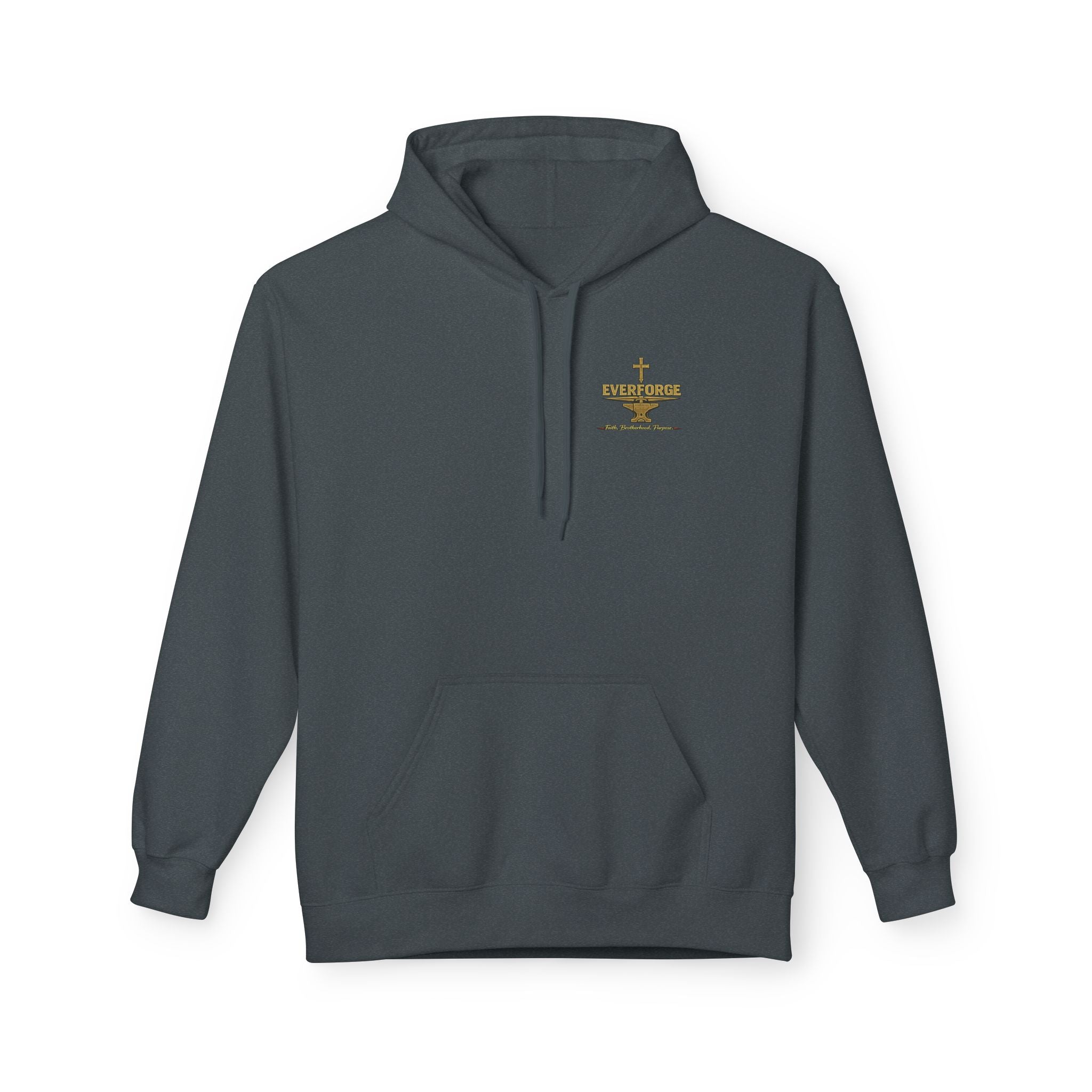 Christian Cross Hoodie — “Act Like Men. Be Strong.” 1 Corinthians 16:13 Religious Pullover