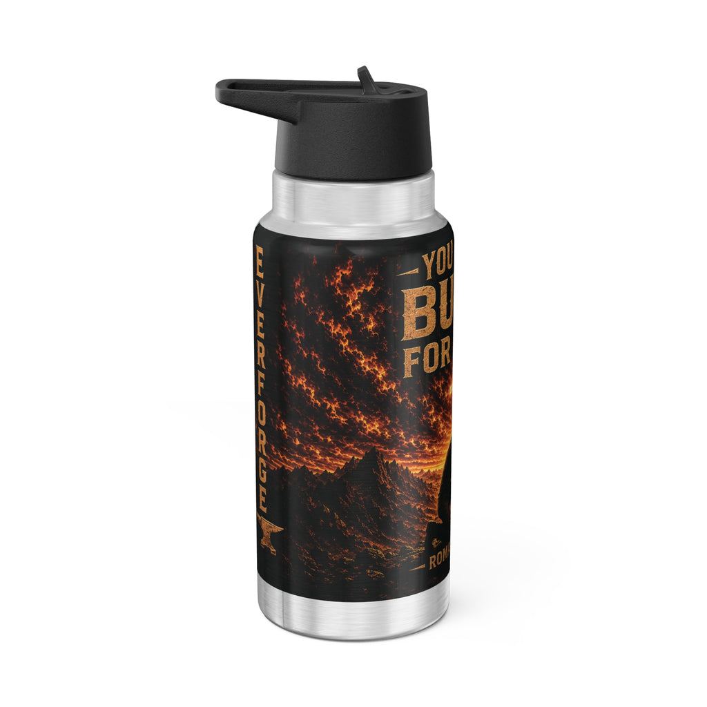 32oz Faith Tumbler — "You Were Built For More" Christian Water Bottle (Romans 5:3-5)