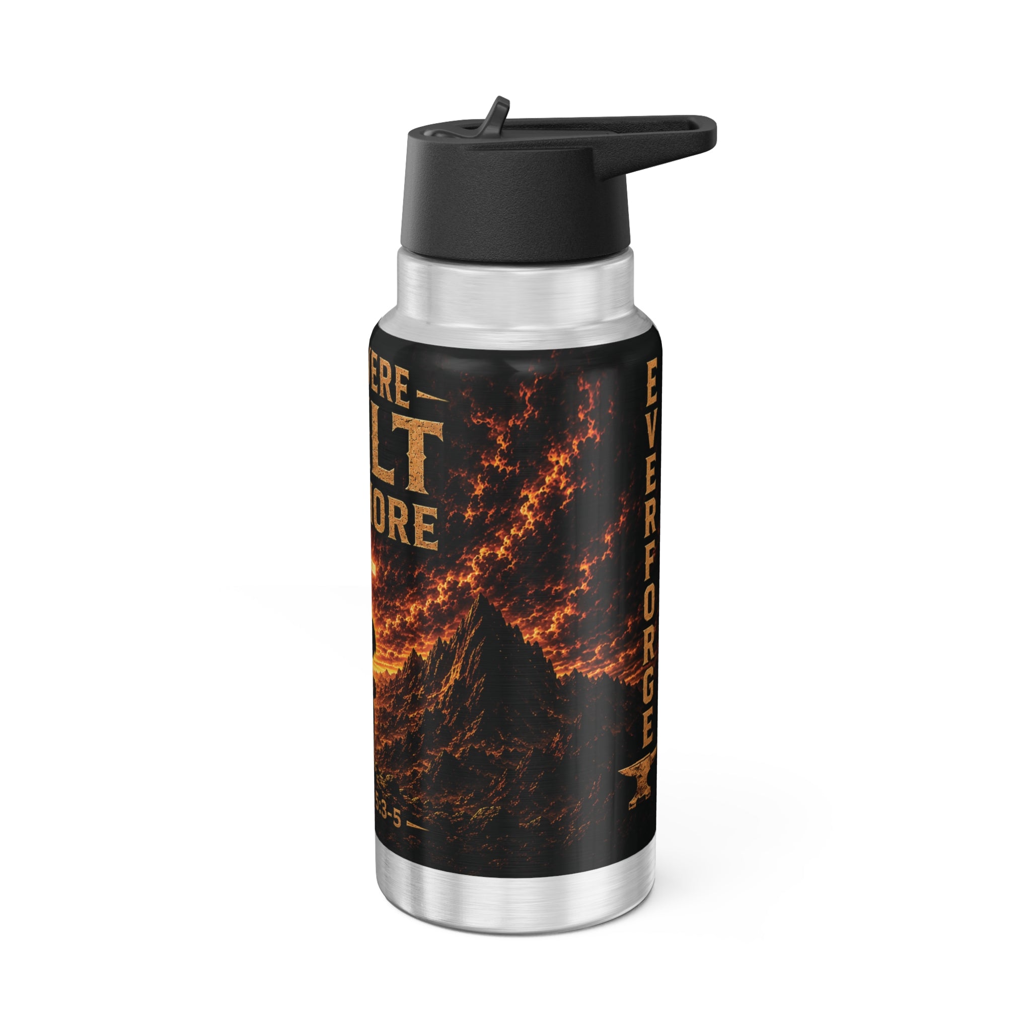 32oz Faith Tumbler — "You Were Built For More" Christian Water Bottle (Romans 5:3-5)