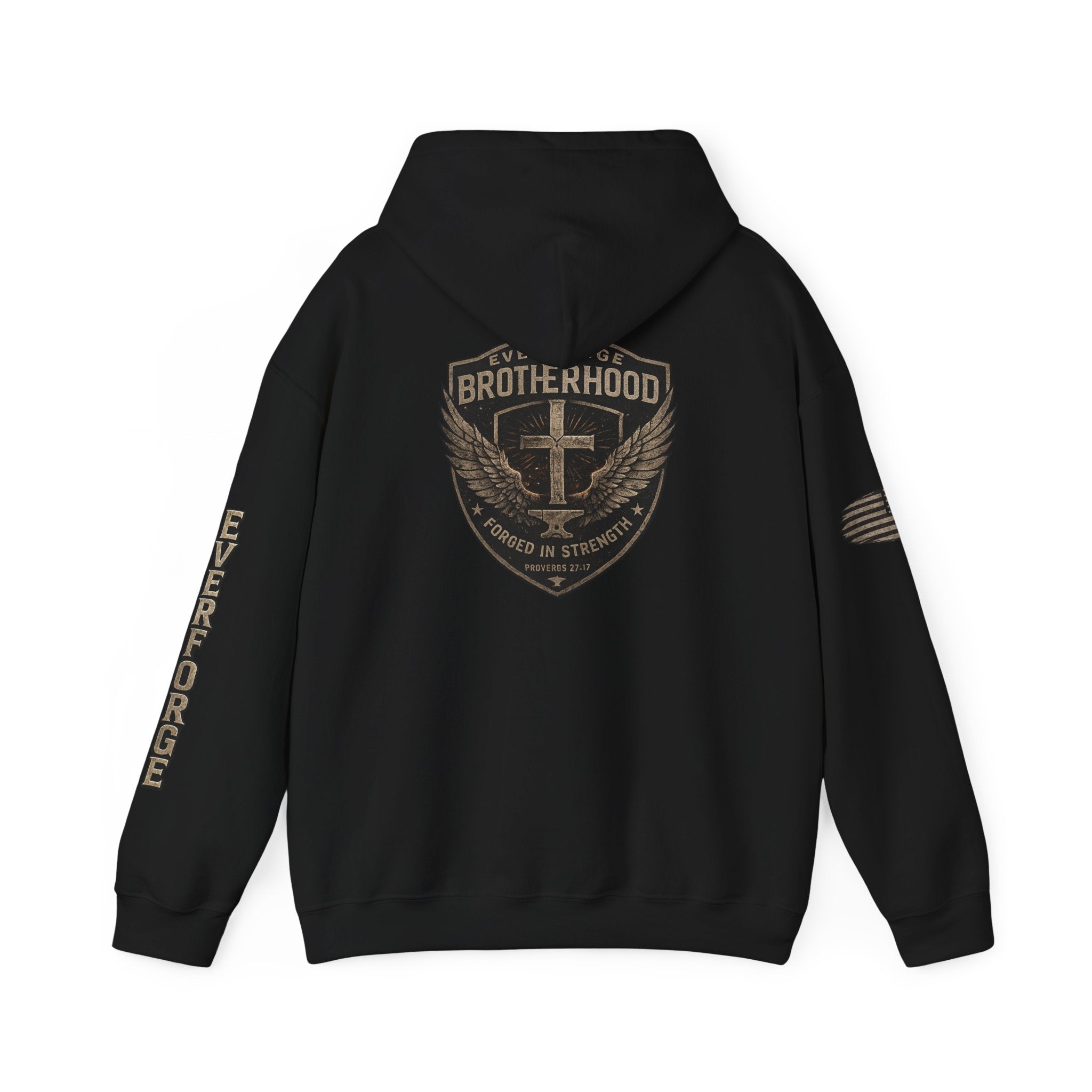 Brotherhood Cross Hoodie — Christian Military Style Pullover