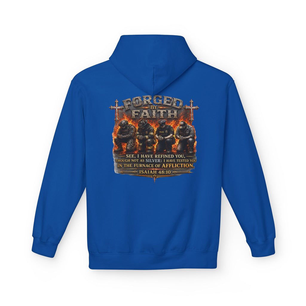 Forged by Faith Isaiah 48:10 Hoodie — Christian Faith Pullover