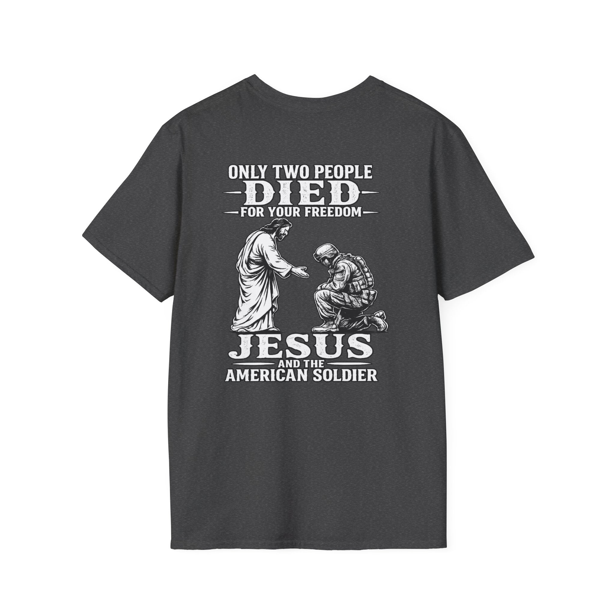 Jesus and the American Soldier T-Shirt — Patriot Faith Graphic Tee