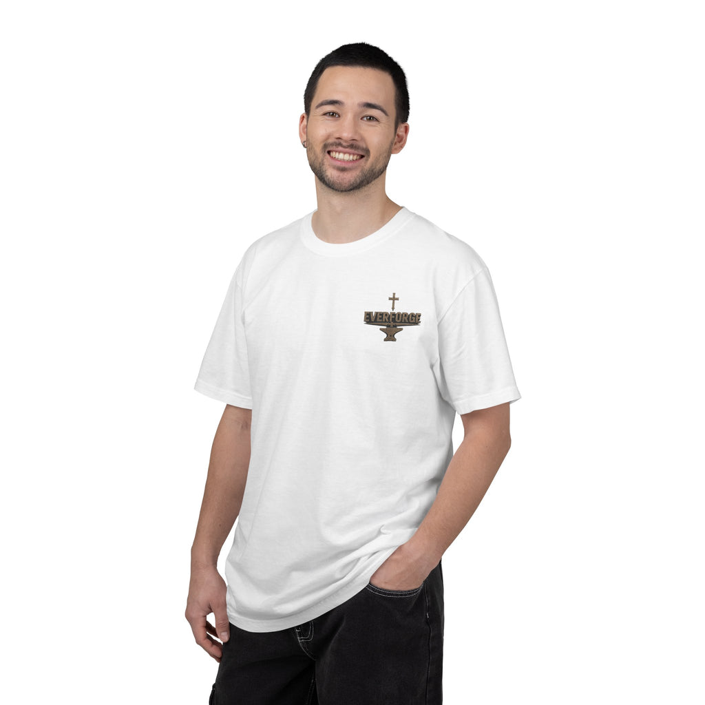 Forged by Faith T-Shirt — Christian Knight Graphic Tee