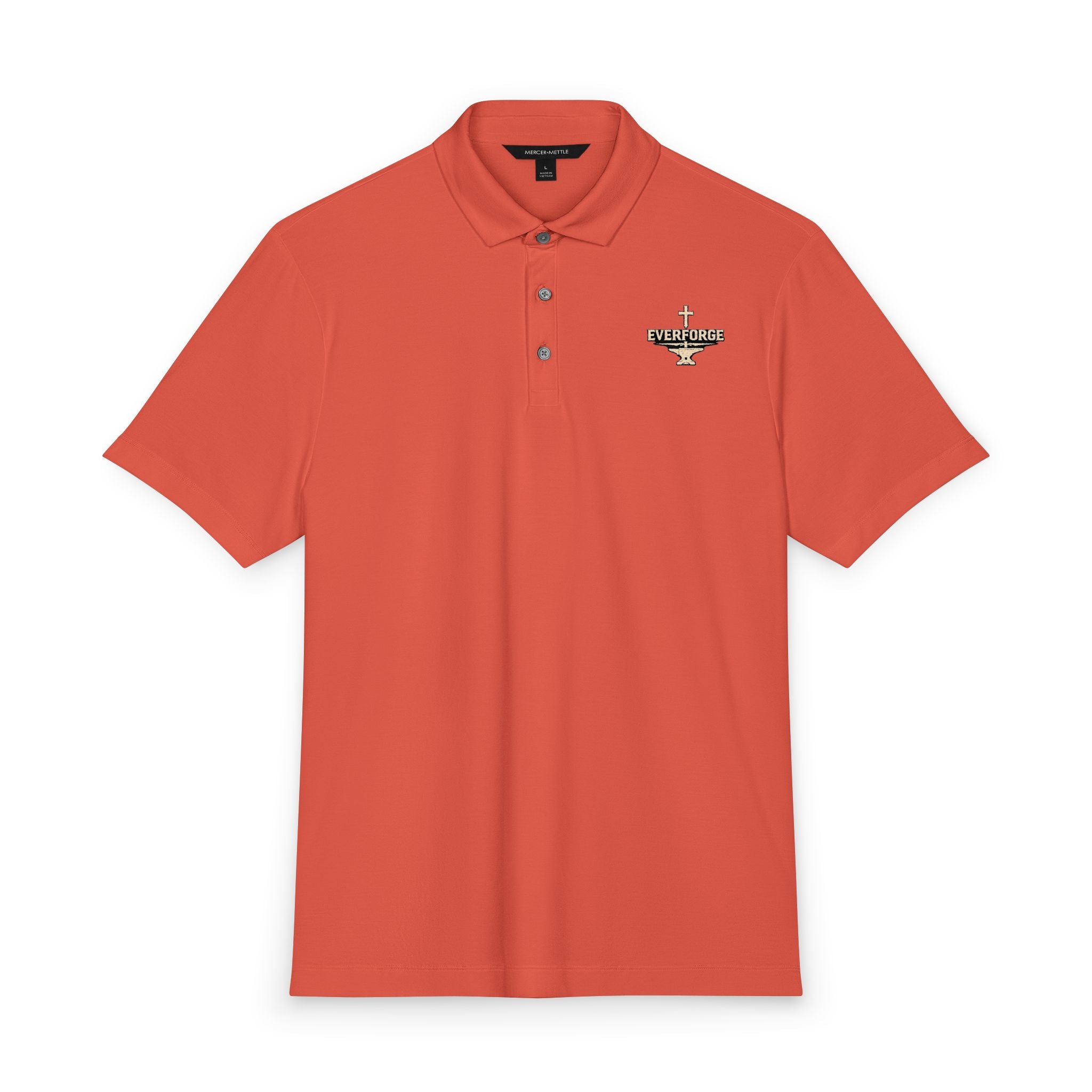 Men's Stretch Polo with Winged Crest