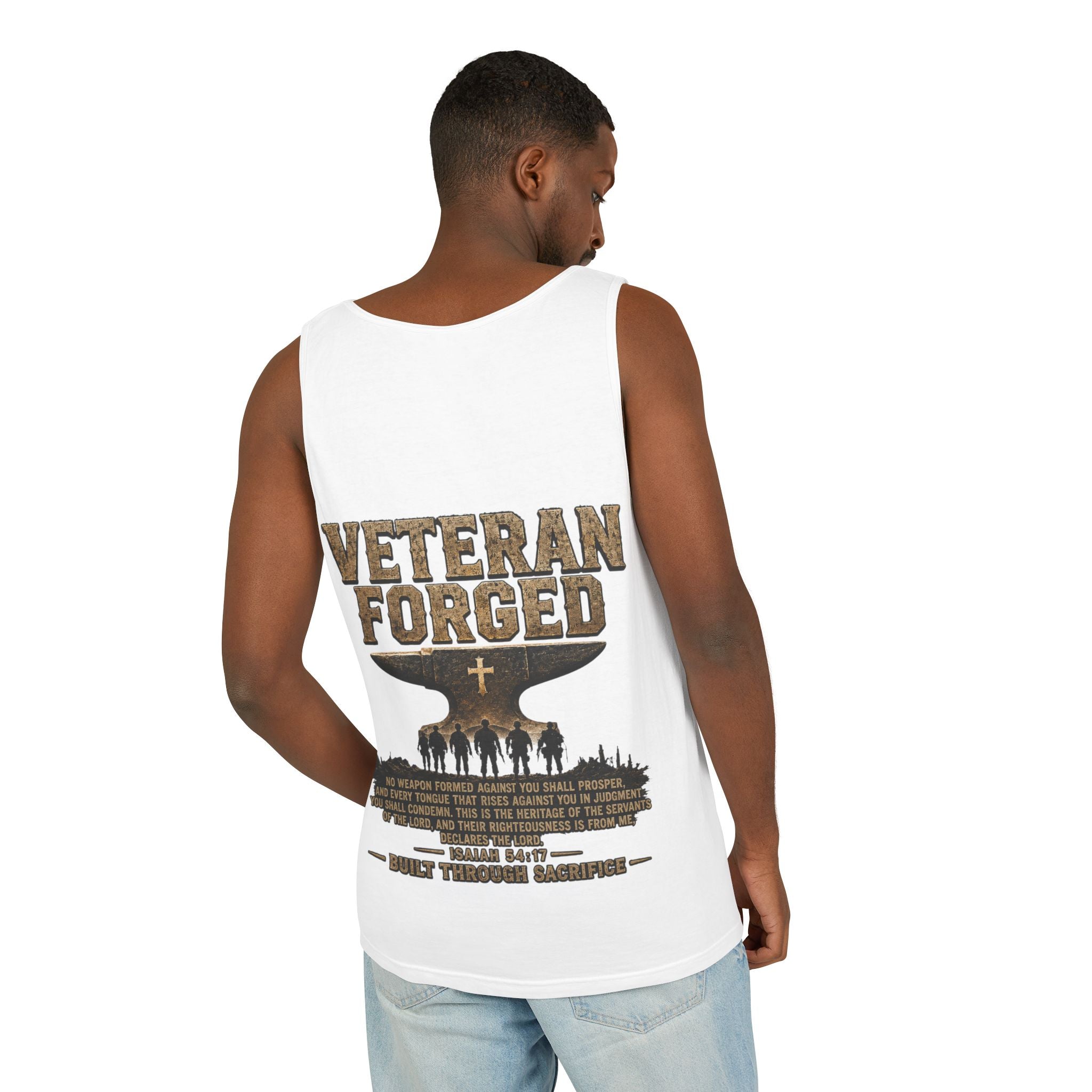 Veteran Forged Tank Top – Military Tribute Graphic Tank