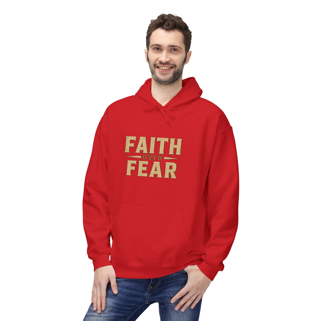 Faith Over Fear Hoodie — "Peace, Be Still" Christian Pullover