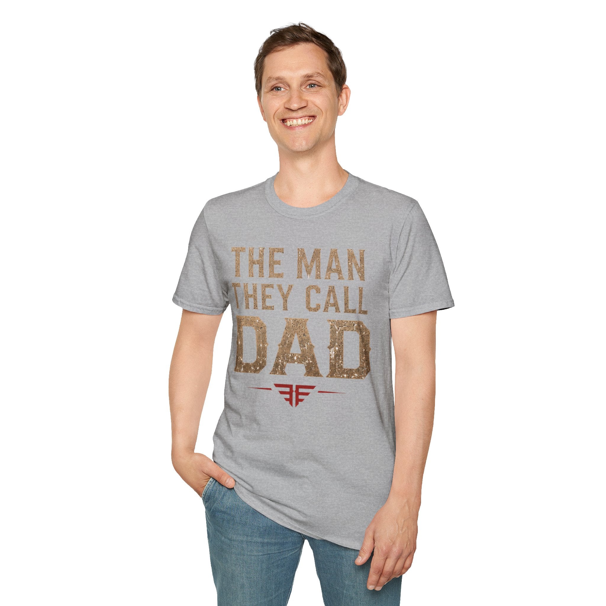 Dad T-Shirt — "The Man They Call Dad" Vintage Typography Father's Day Tee