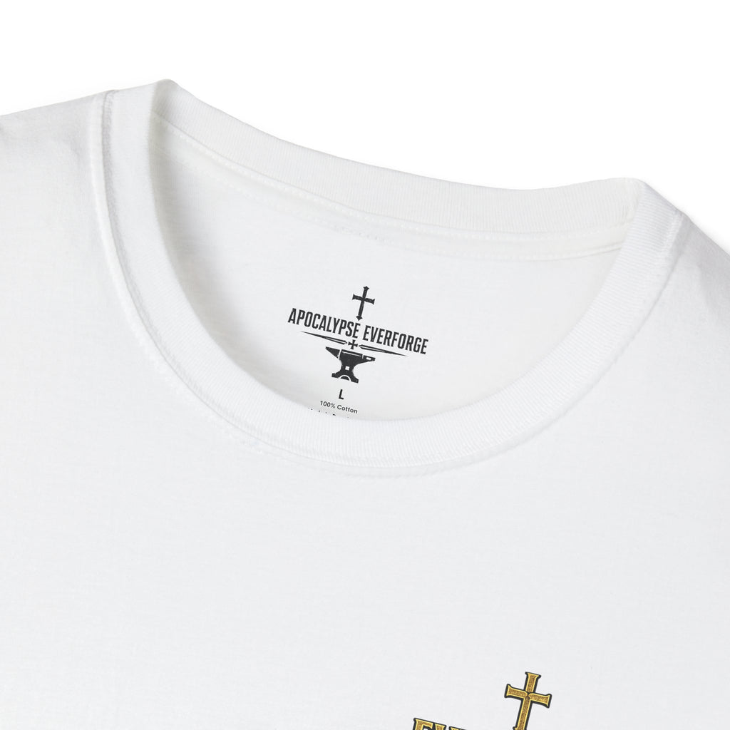 Forged in Fire Anvil Cross T-Shirt — "Forged in Fire" Christian Brotherhood Tee