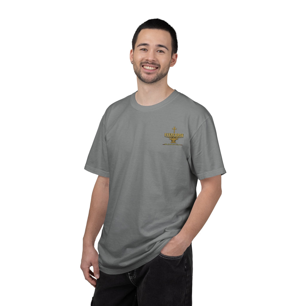 Christian Cross T-Shirt — “Act Like Men. Be Strong.” (1 Corinthians 16:13)