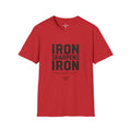 Iron Sharpens Iron T‑Shirt — Proverbs 27:17 Inspirational Christian Tee