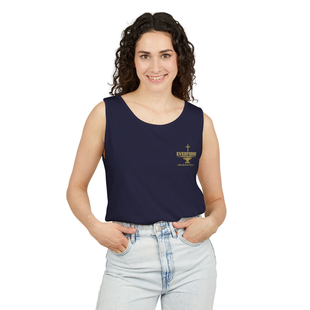 Faith Over Fear Tank Top — Christian Cross Prayer Graphic Tank
