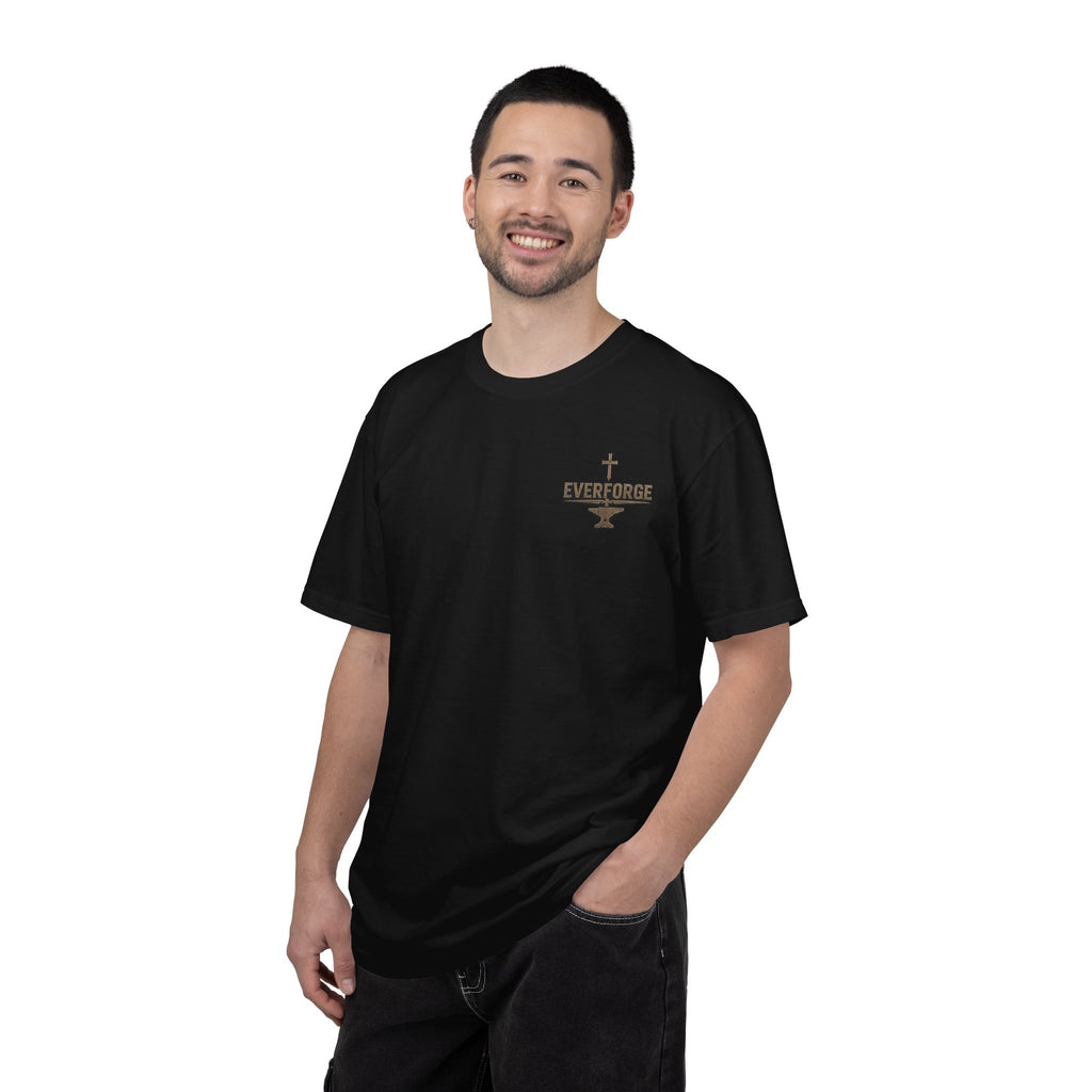 Forged by Faith T-Shirt — Christian Knight Graphic Tee