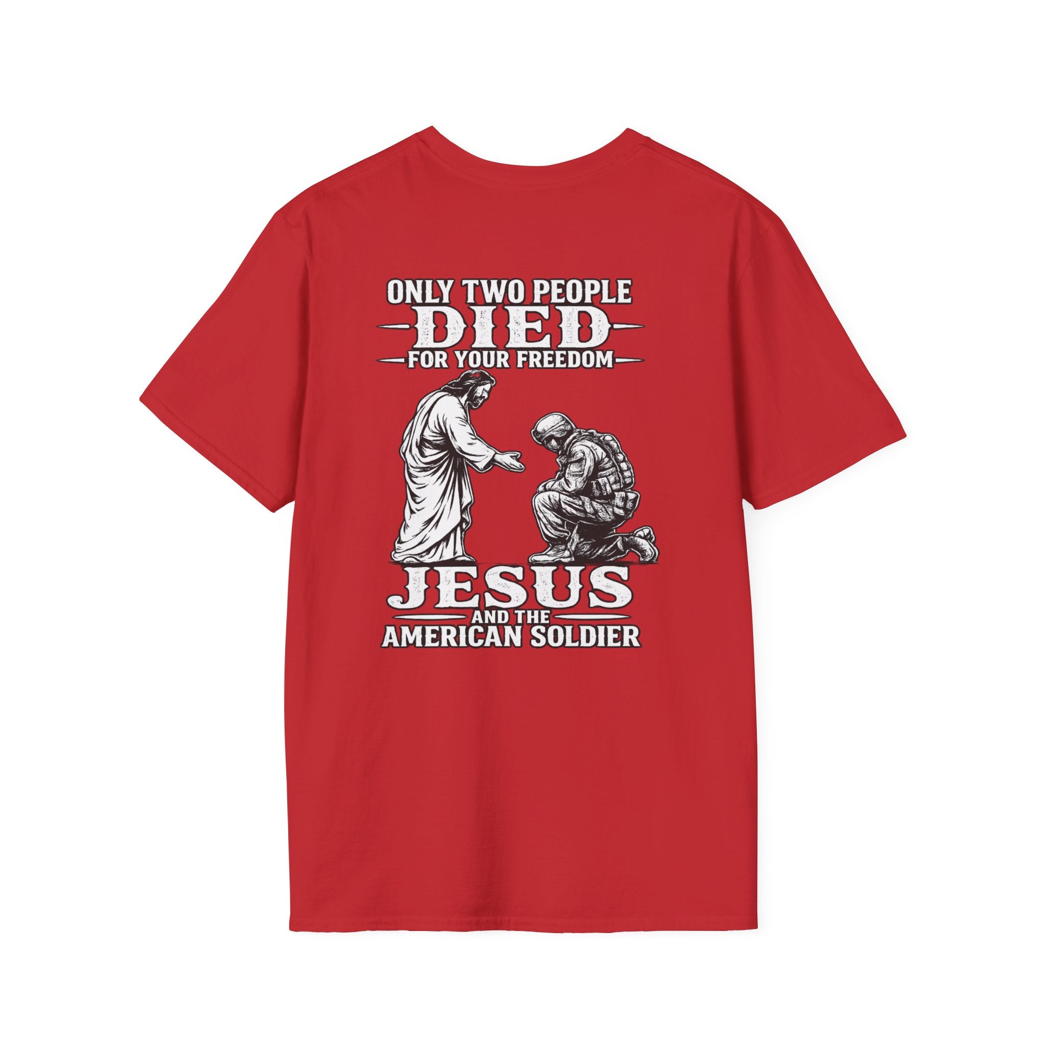 Jesus and the American Soldier T-Shirt — Patriot Faith Graphic Tee