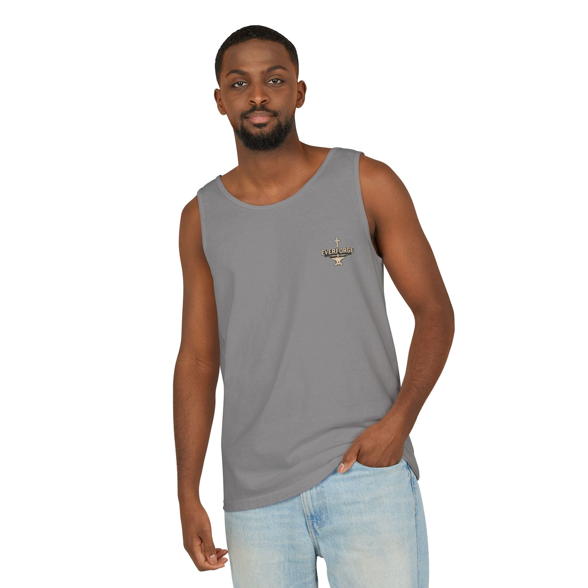 Faith Over Fear Tank Top — Christian Cross Prayer Graphic Tank