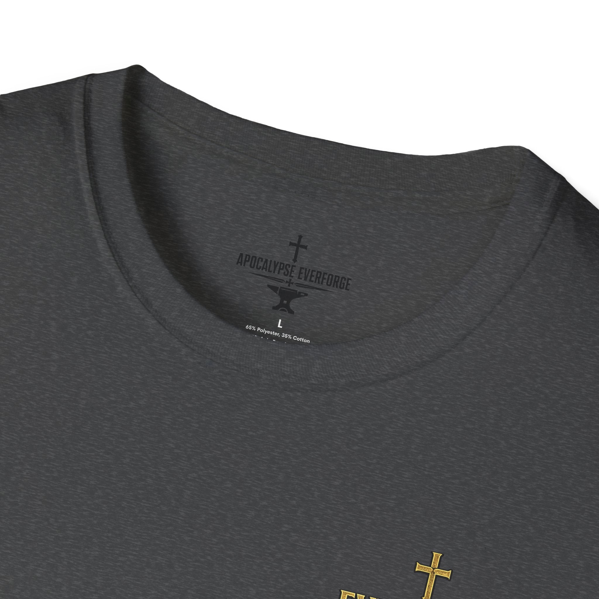 Forged in Fire Anvil Cross T-Shirt — "Forged in Fire" Christian Brotherhood Tee