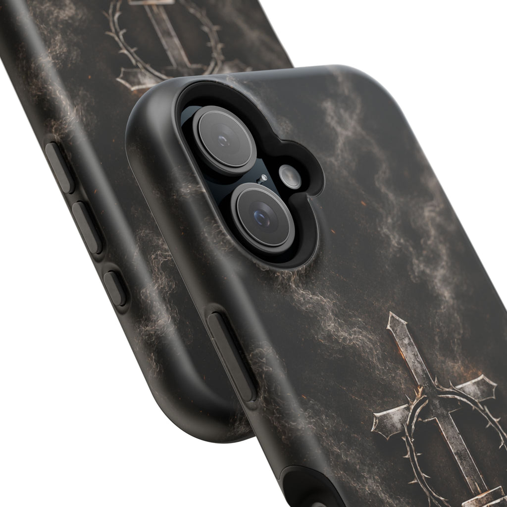 Everforge Faith-Based Magnetic Impact-Resistant Phone Case — "Forged by Faith, Called to Battle" (Ephesians 6:10-19)