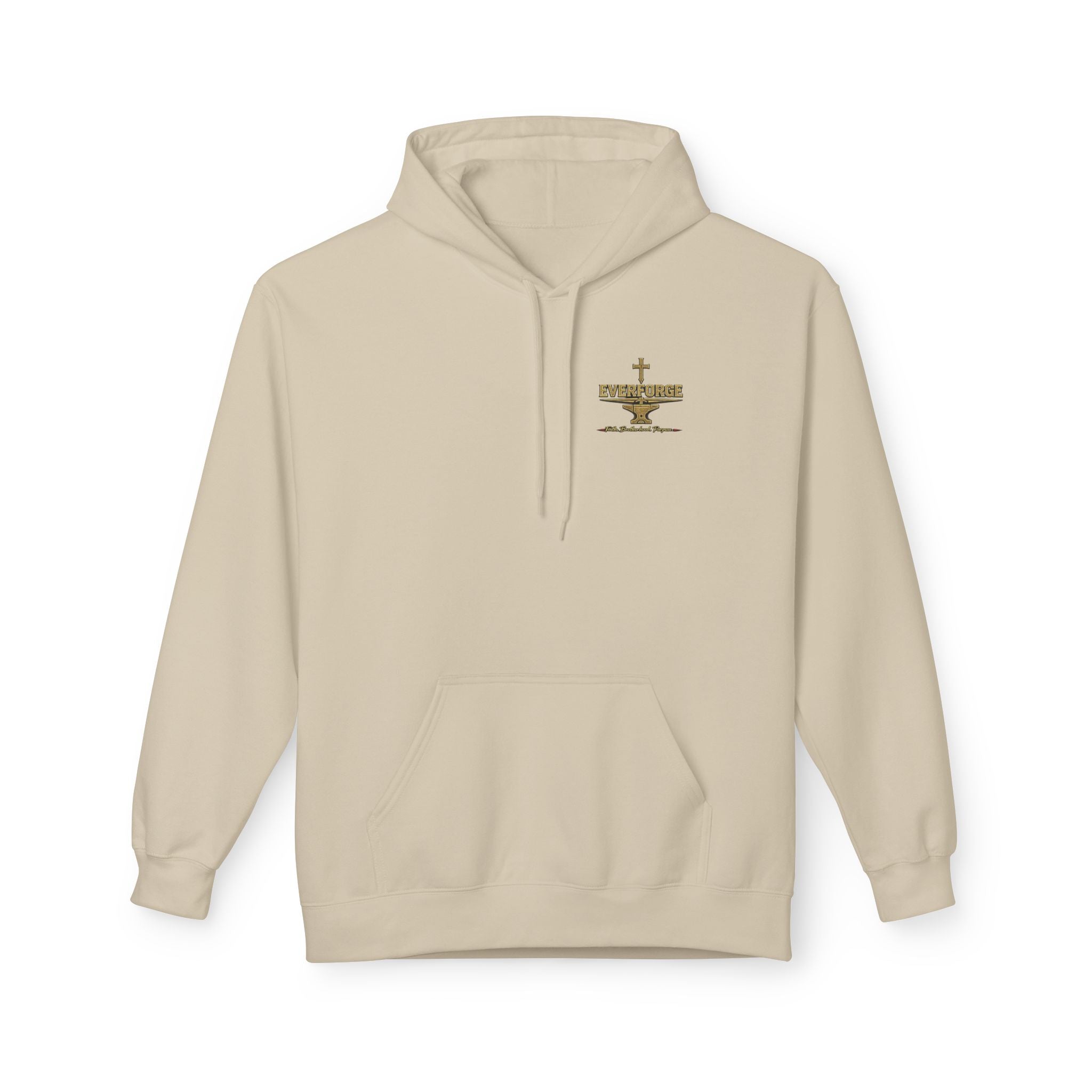 Christian Cross Hoodie — "I Buried The Man I Used To Be" Faith Graphic Pullover