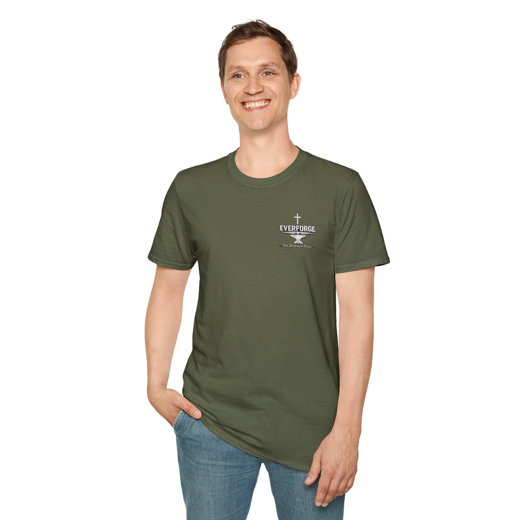 Forged by Faith Isaiah 48:10 Christian T-Shirt