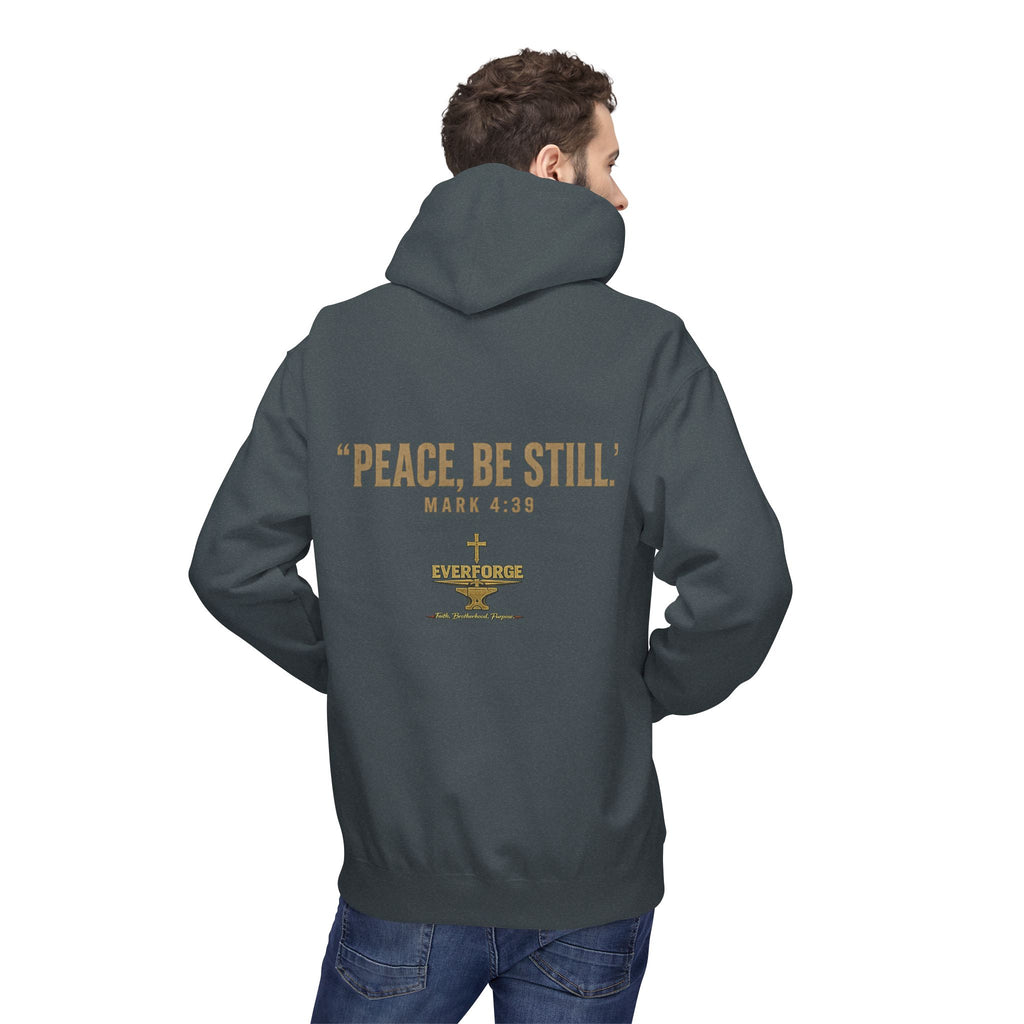 Faith Over Fear Hoodie — "Peace, Be Still" Christian Pullover