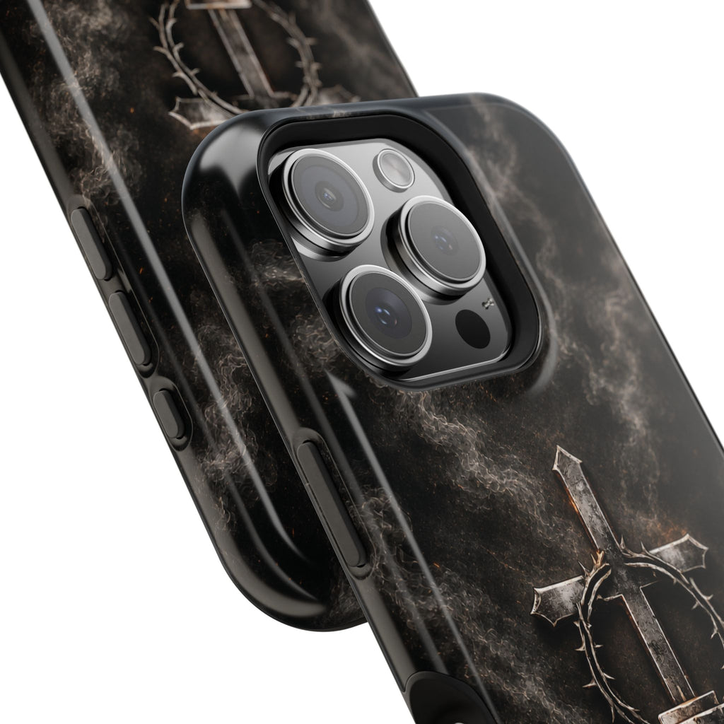 Everforge Faith-Based Magnetic Impact-Resistant Phone Case — "Forged by Faith, Called to Battle" (Ephesians 6:10-19)