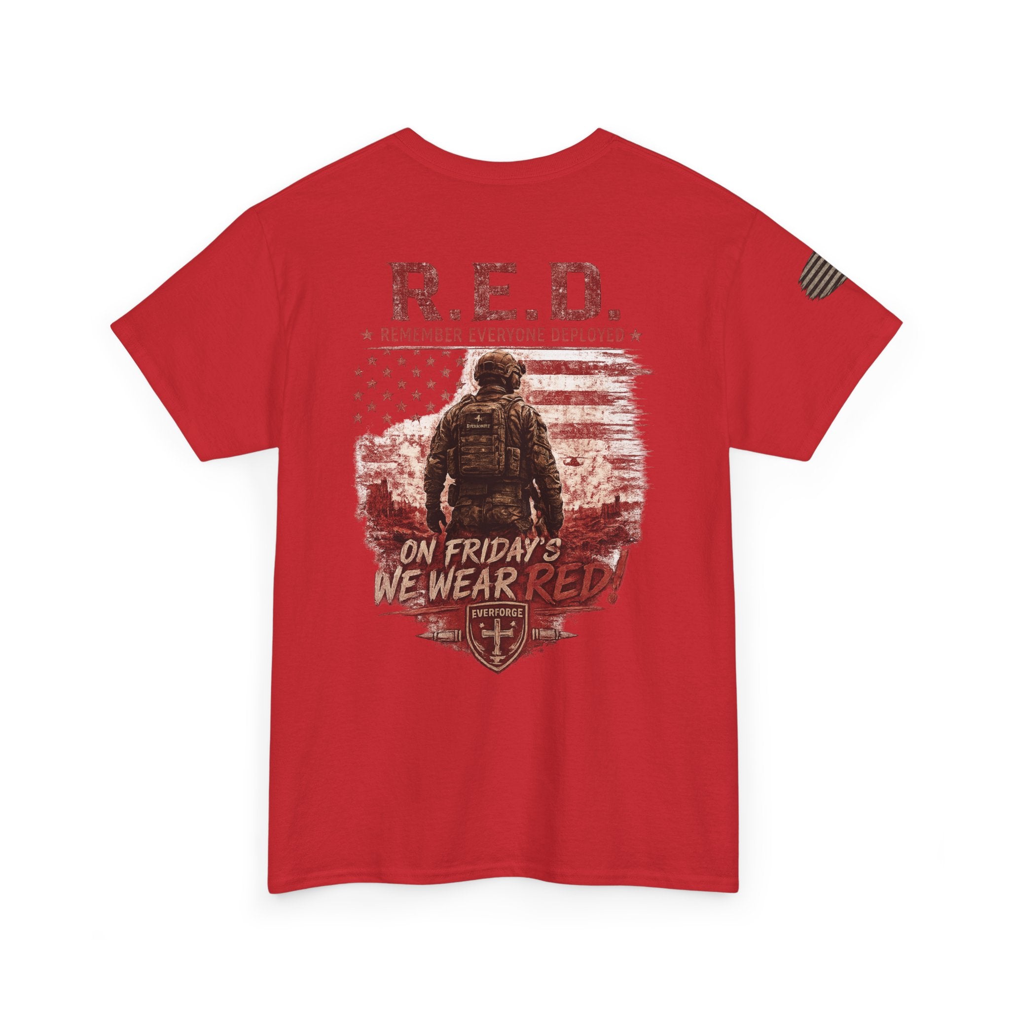 T-Shirt — 'On Fridays We Wear Red' Veteran/Patriot Graphic Tee