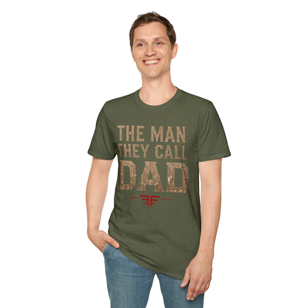 Dad T-Shirt — "The Man They Call Dad" Vintage Typography Father's Day Tee