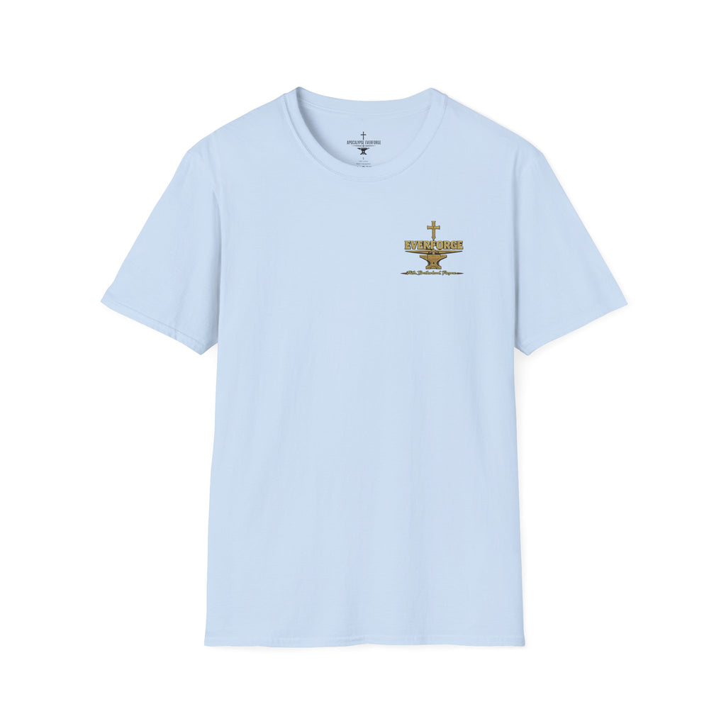 Forged in Fire Anvil Cross T-Shirt — "Forged in Fire" Christian Brotherhood Tee