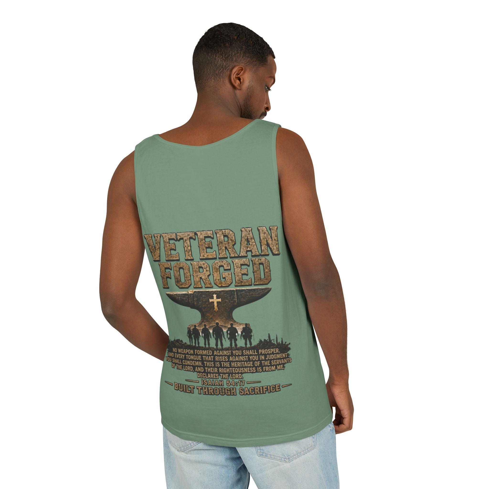 Veteran Forged Tank Top – Military Tribute Graphic Tank