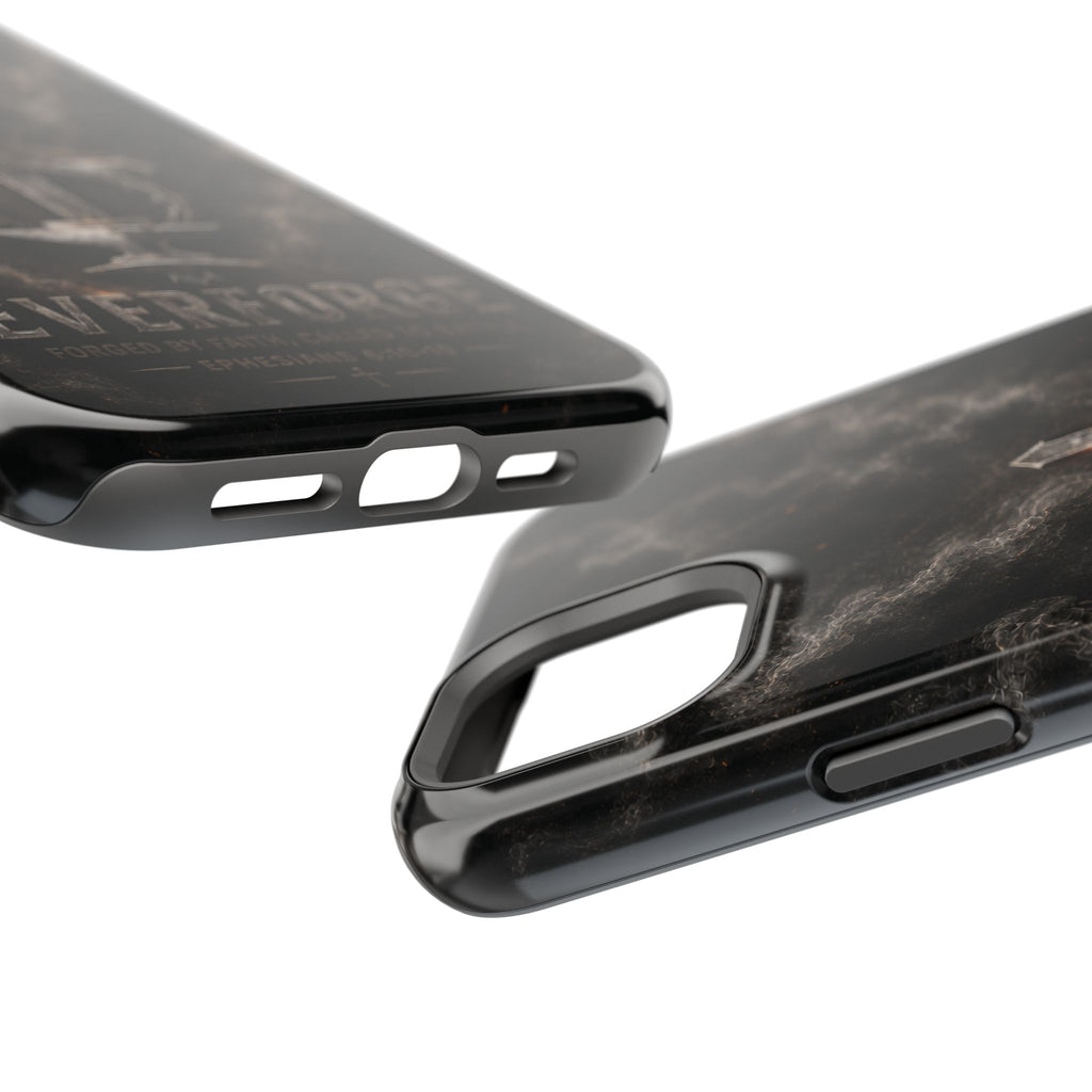 Everforge Faith-Based Magnetic Impact-Resistant Phone Case — "Forged by Faith, Called to Battle" (Ephesians 6:10-19)