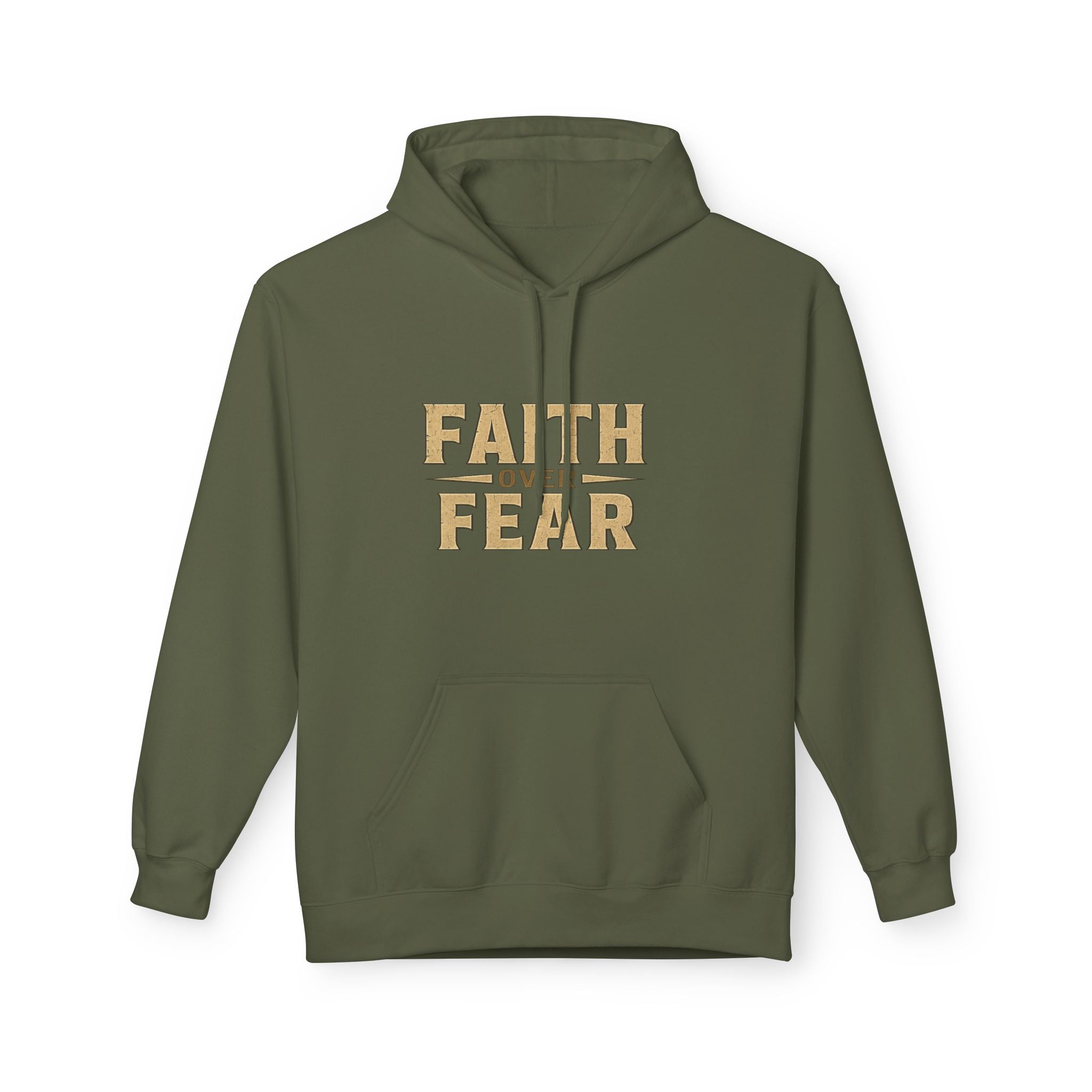 Faith Over Fear Hoodie — "Peace, Be Still" Christian Pullover