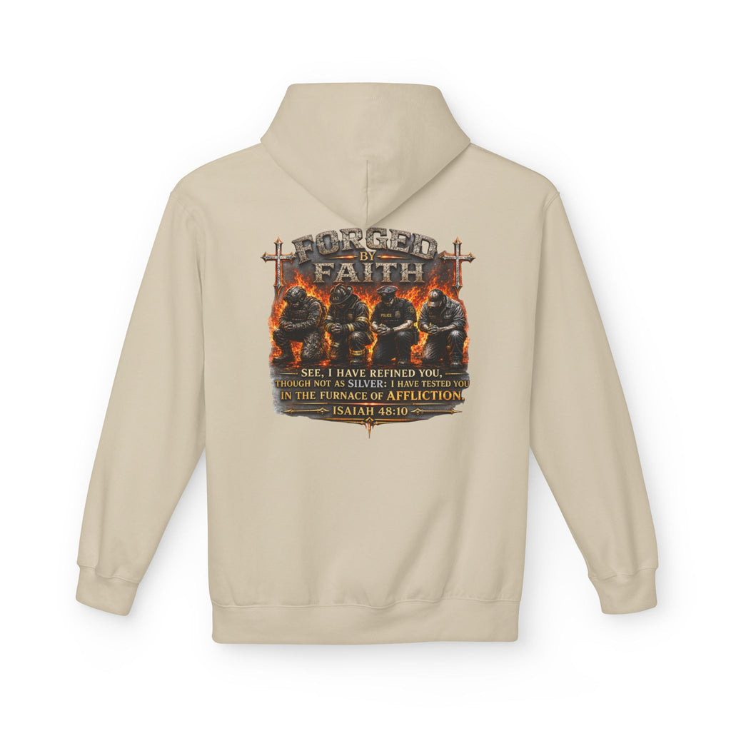 Forged by Faith Isaiah 48:10 Hoodie — Christian Faith Pullover
