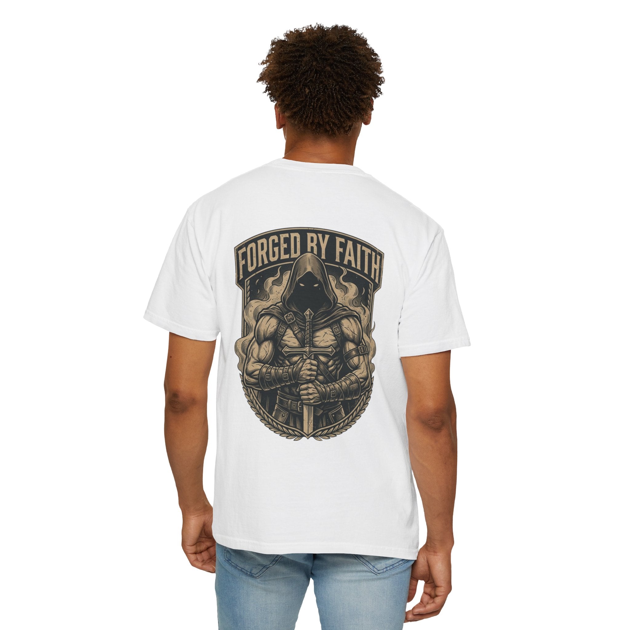 Forged by Faith T-Shirt — Christian Knight Graphic Tee