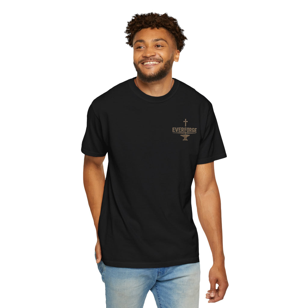 Forged by Faith T-Shirt — Christian Knight Graphic Tee