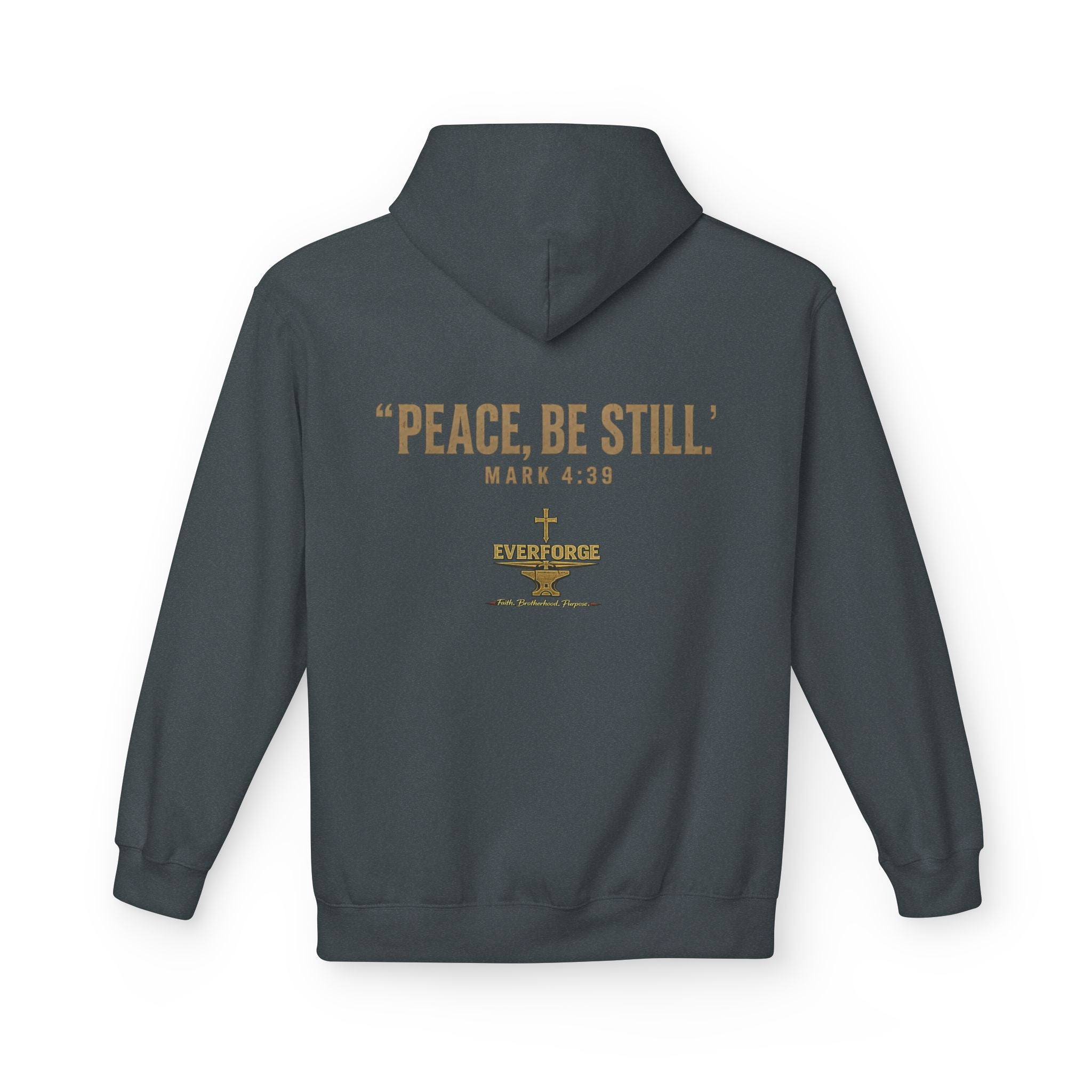 Faith Over Fear Hoodie — "Peace, Be Still" Christian Pullover