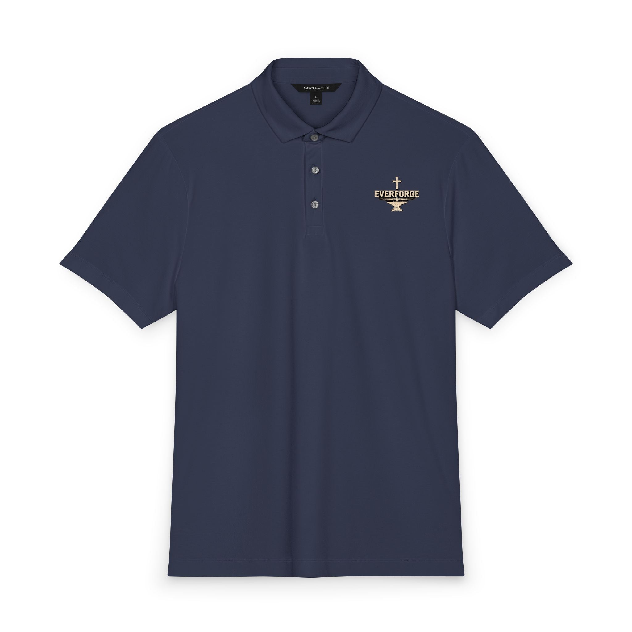 Men's Stretch Polo with Winged Crest