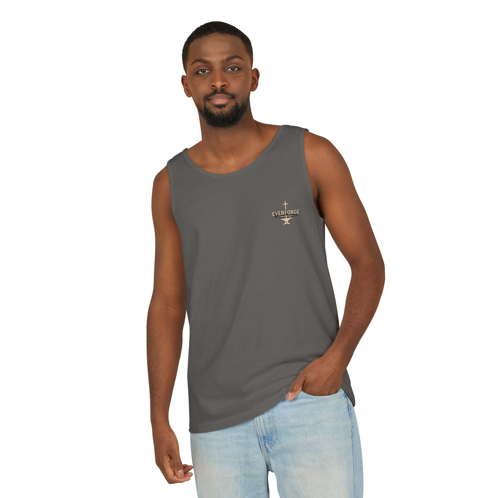 Faith Over Fear Tank Top — Christian Cross Prayer Graphic Tank